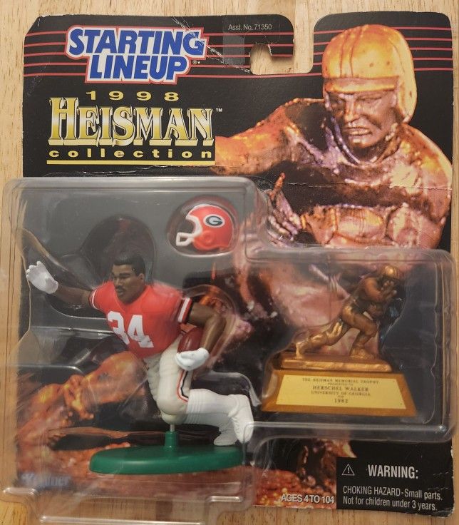 1998 Starting Lineup HERSCHEL WALKER Figure Heisman Football #34
