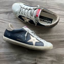 Golden Goose Superstar Low Navy Size 10 Women’s (EU 40)
