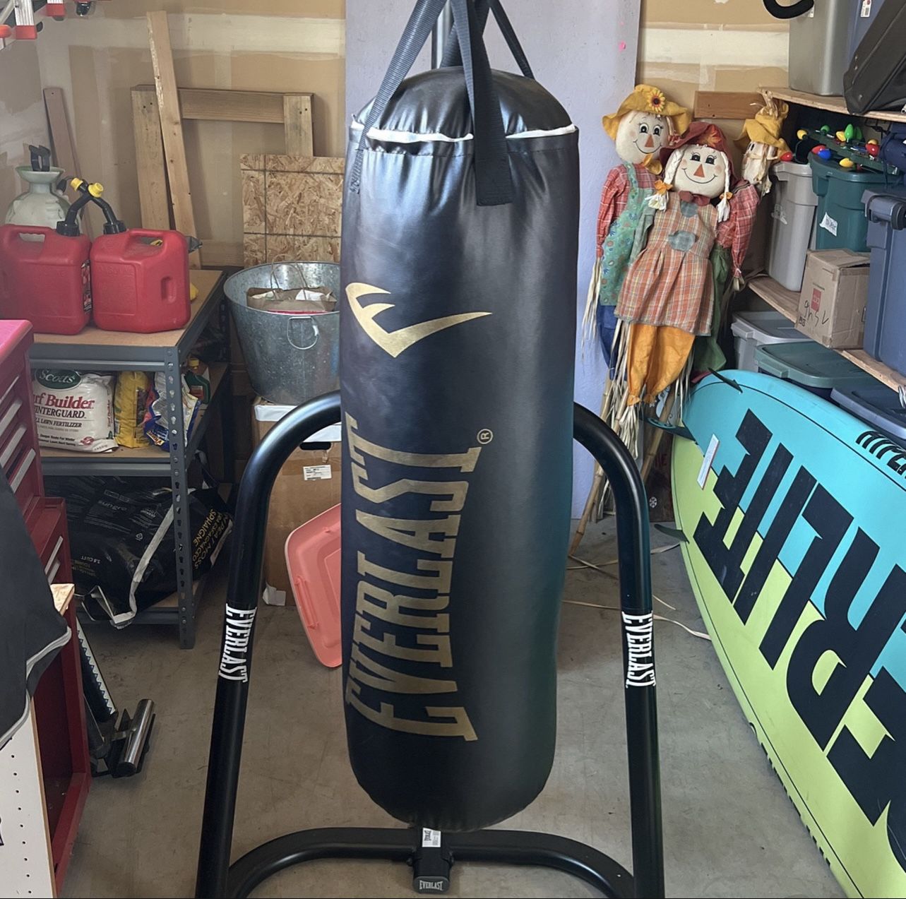Everlast Punching Bag / Speed Bag + Gloves