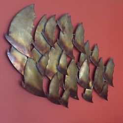 Metal Wall Art Sculpture: “School of Fish” or “Flock of Birds”…you decide.