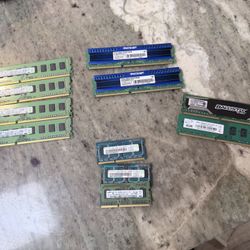 11 Sticks of DDR3 RAM - Desktop & Laptop (Samsung, Patriot, Ballistix)