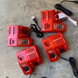 Milwaukee M18 Rapid Charger Each One $55