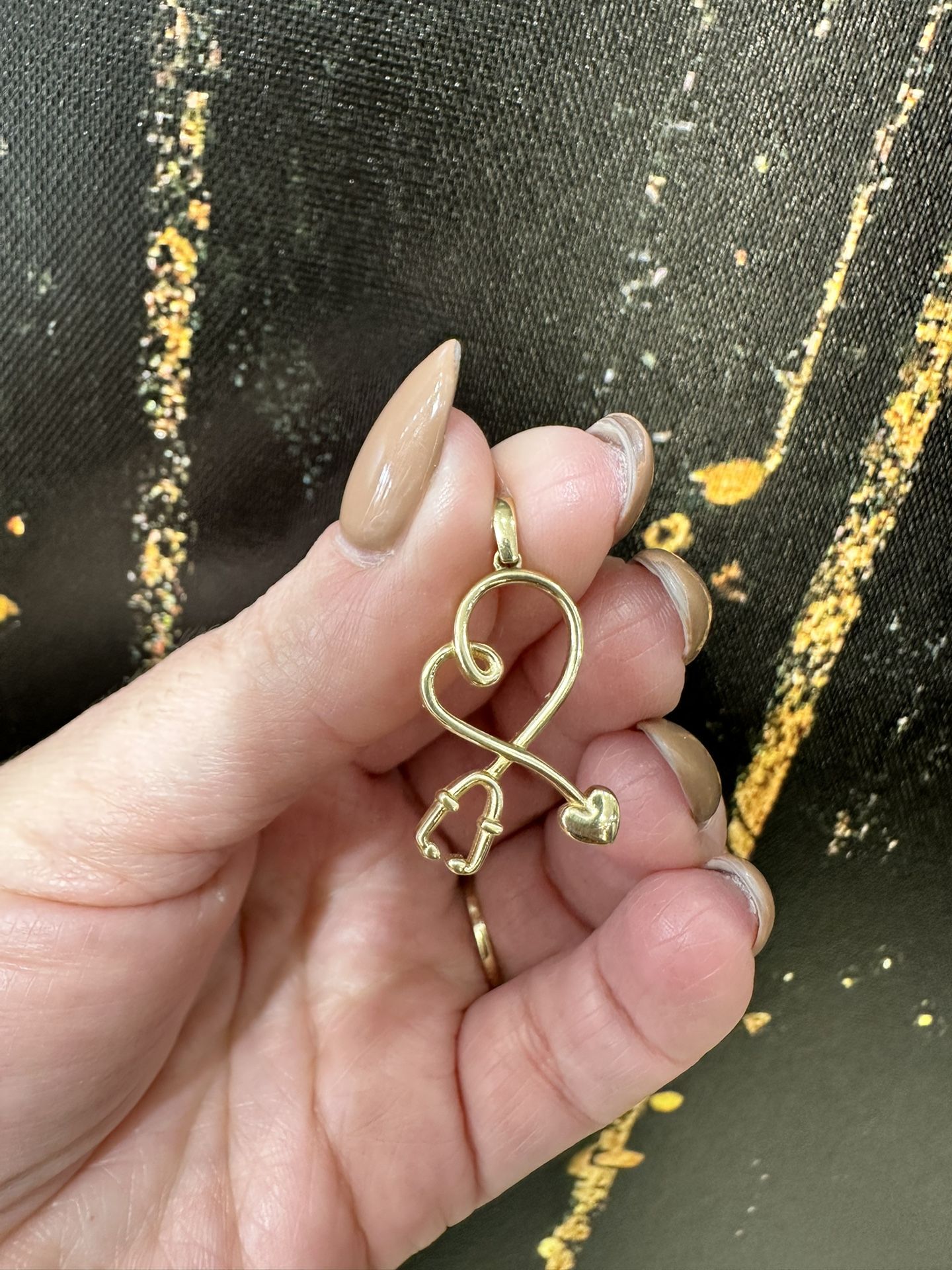 14k ESTETOSCOPIO CHARM