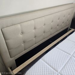 King Size Bed Frame with Headboard 