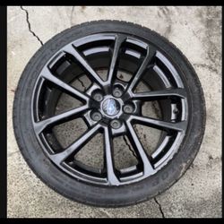 1 Only X 245/40r18 5x4.5 5x114.3 Stock Oem Enkei Subaru Wrx Impreza Crosstrek Outback Wheel Rim Good 80% Treads Tire