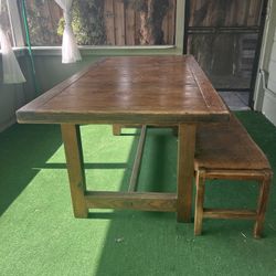 Farmhouse Wooden Table