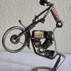 Unique collectible scrap metal Motorcycle Art 