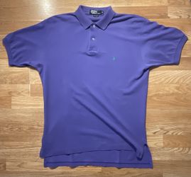 Polo Ralph Lauren Purple Polo Shirt Green Pony
