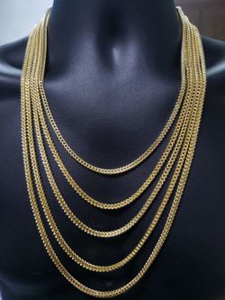 4MM 10k old Diamond Cut Franco Chain FC00009