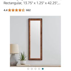 Stone And Beam Mirror Wood And Metal 