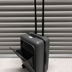 Away The Bigger Carry-On with Front Leather Pocket Spinner Polycarbonate Gray #8