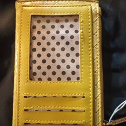 Ladies yellow small wallet