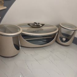 Michael Amini Center Table With End tables 