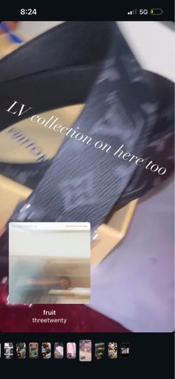 Louise Vuitton black designer Belt (Size 38’)