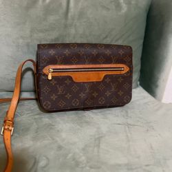 Louis Vuitton Saint Germain Shoulder Bag Monogram Leather Brown France