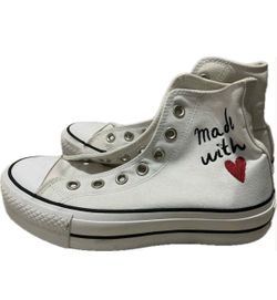 Converse Chuck Taylor All star Hi women size 5.5 White athletic shoe sneakers