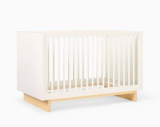 Originally $850 -Cora Carved End Panel Convertible Crib, Simply White,