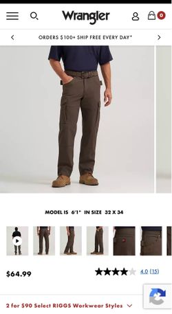 Wrangler riggs ranger pants 6 pairs