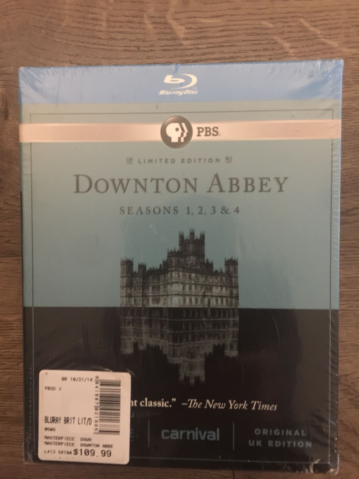 Downton Abbey Blu-ray DVD boxed set - Seasons 1,2,3, and 4