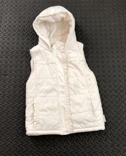Junior white Puffer Vest jacket