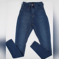 Medium Blue High-Rise Stretch Skinny Jeans | Approx. 00 / XXS