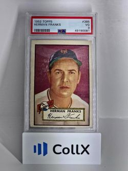 1952 Topps Herman Franks #385
