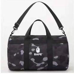 Bape Black Camo Duffel Bag