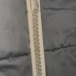 Monaco 12mm 8in 925s Vvs Moissanite 6ct Bracelet 