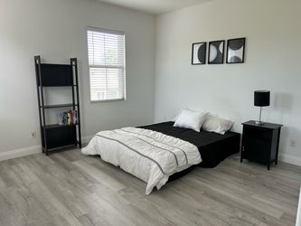 Bedroom Furniture Set - Modern Black - $175