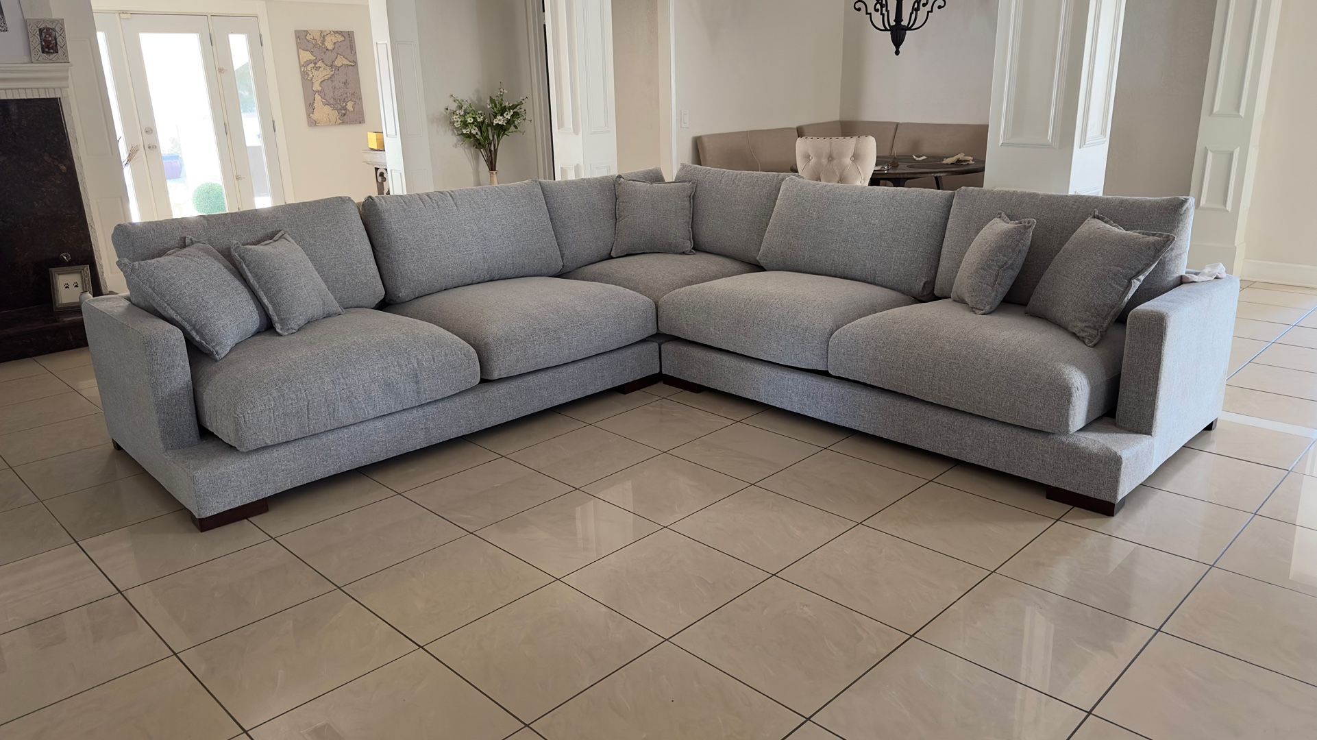 LARGE GREY SECTIONAL PICK UP TODAY