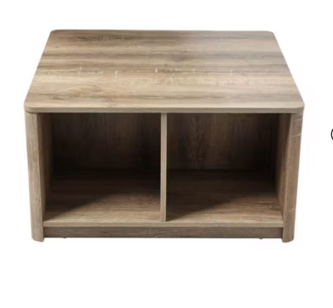 Coffee table with 4 cubbies