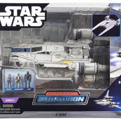 Star Wars Micro Galaxy Squadron U-wing Starfighter  with 3pk Micro Figure Set