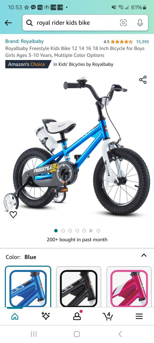 12 in kids' bicycle 