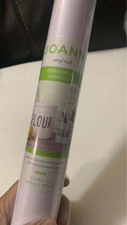 White Vynil permanent adhesive vinyl
