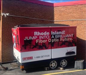Verizon FiOS Branded Advertising Trailer w/ Pop-Up Billboard