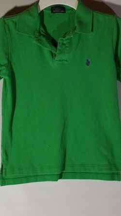 Boys Ralph Lauren Polo short sleeve green shirt size S