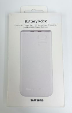battery pack 25w super fast charging dual port 