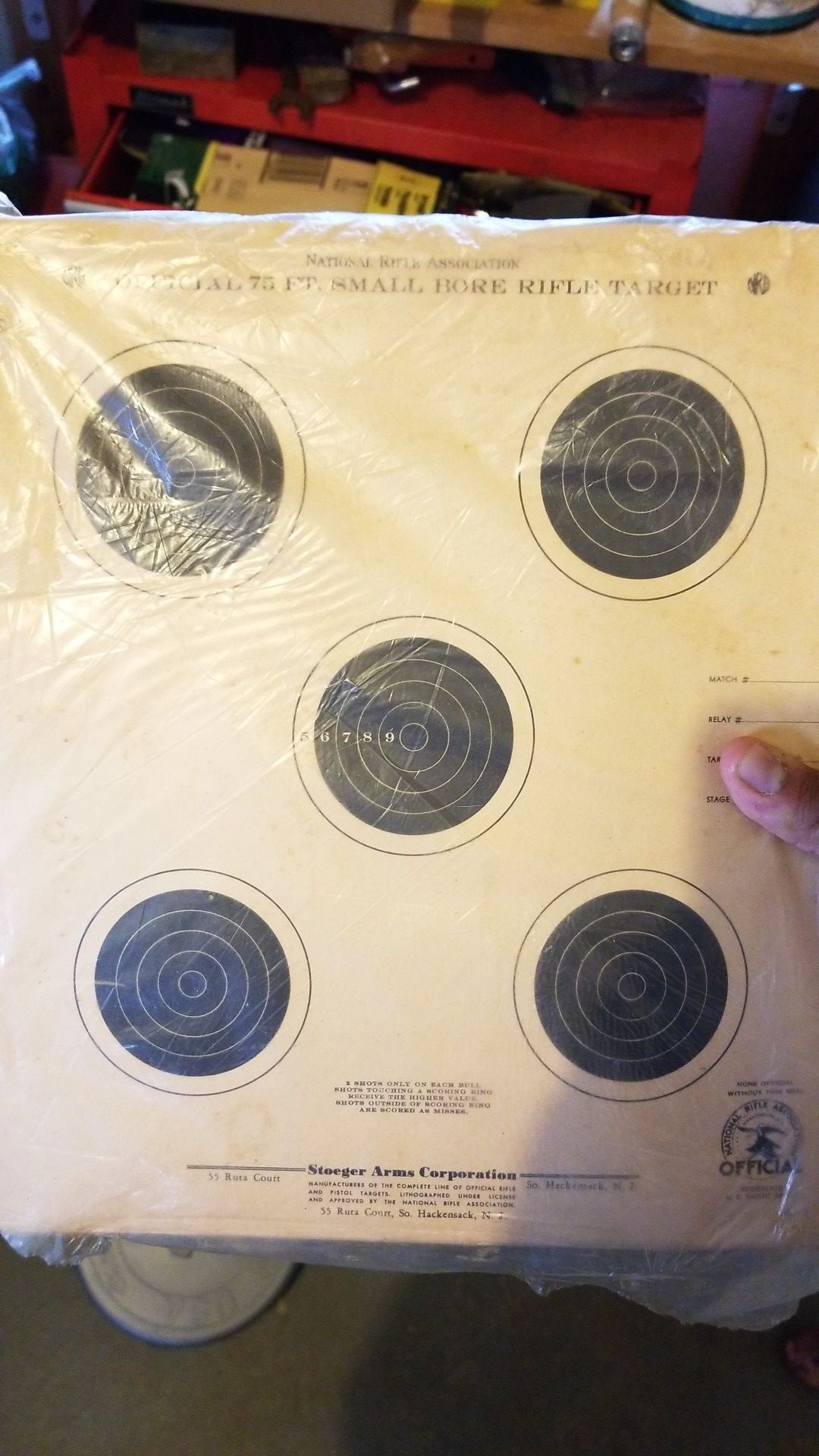 Vintage paper targets for shooting