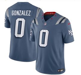 2025 New Season Adult New England Christian Gonzalez NO.0 Football Jerseys