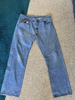 Vintage 501 Levi’s 34 x 32 Batwing Button Fly Jeans Denim