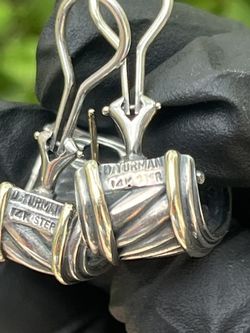 Hallmark David Yurman 14k Yellow  Cigar Band  14k Silver $16.6g  $1,750 Retail Price 