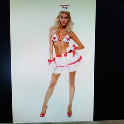 Sexy Valentine's Role Play Nurse Costume.     Reduced $20 Cash Pls