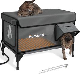 Outdoor Heated Cat House – New in Package 🐱✨