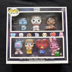 Funko Pop BT21 BTS 7 Pack Set Barnes & Noble Edition