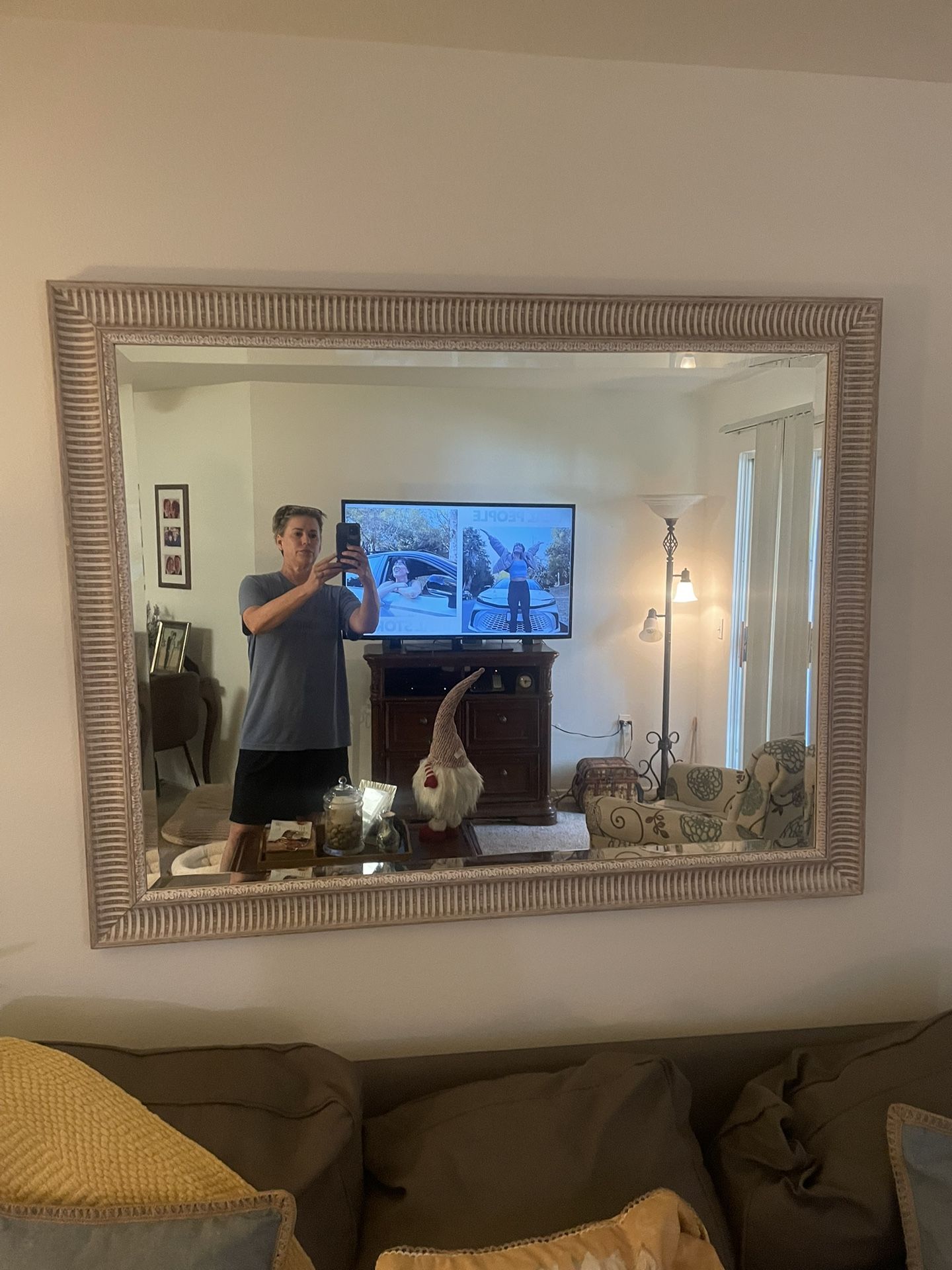 Mirror “ Large Framed Mirror .