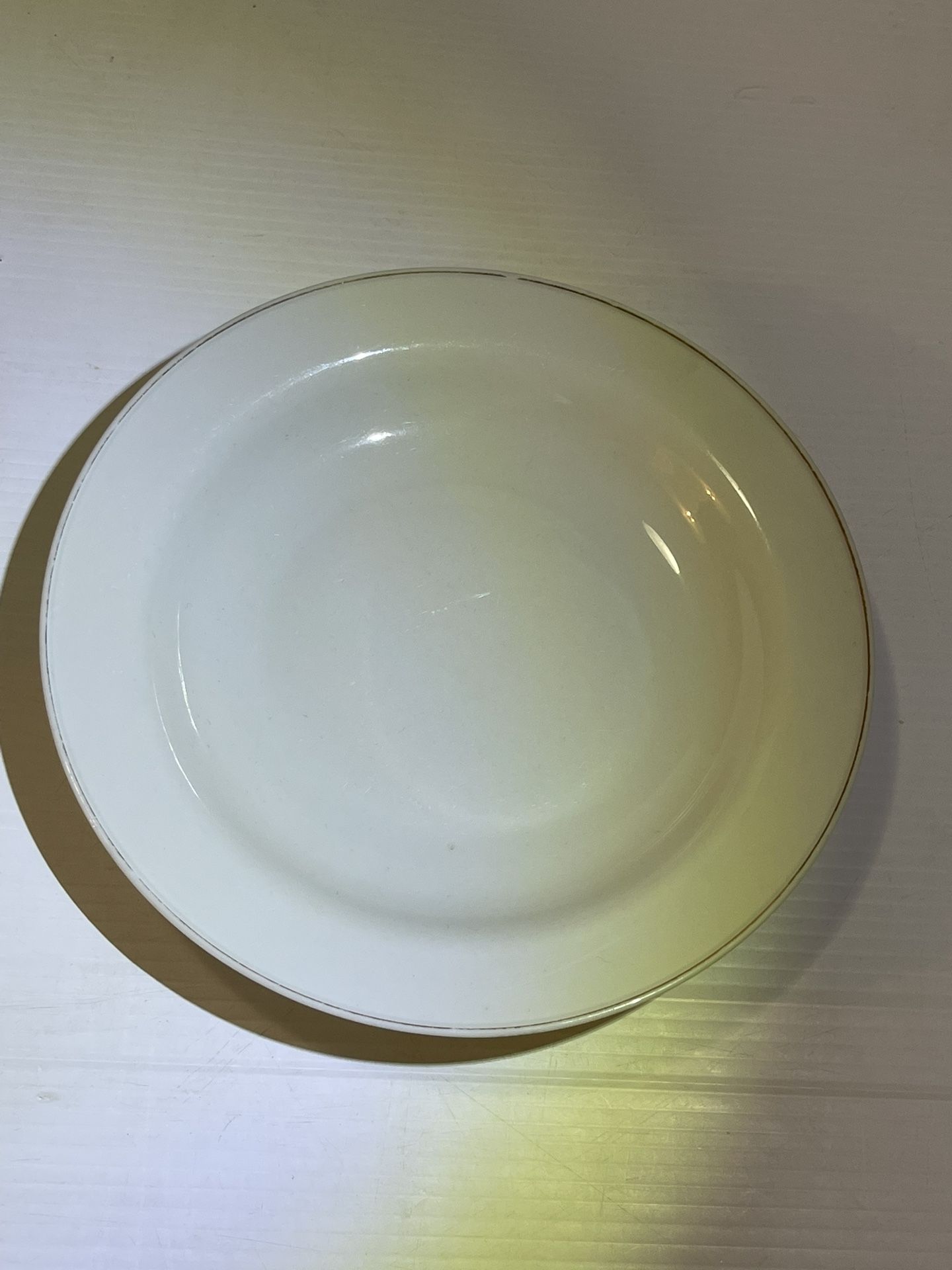 Eschenbach Bavaria Germany White Bowl with Trim 9" 1950