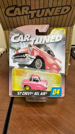 Car tuned 57 Chevy bel air series 6 diecast