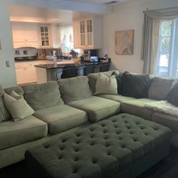 Taupe/greyish Sectional Couch $200