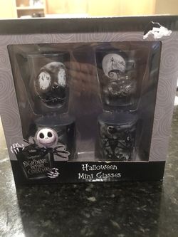 Nightmare Before Christmas Halloween Shot Glasses