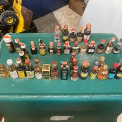 Vintage Mini Bar Bottle Collection